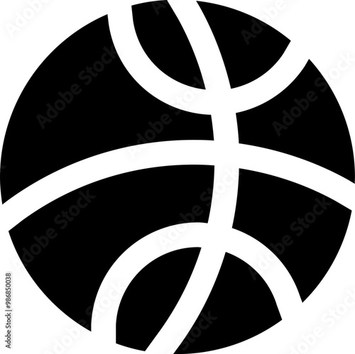 UI basketball Vector Icon Illustration. Glyph Style