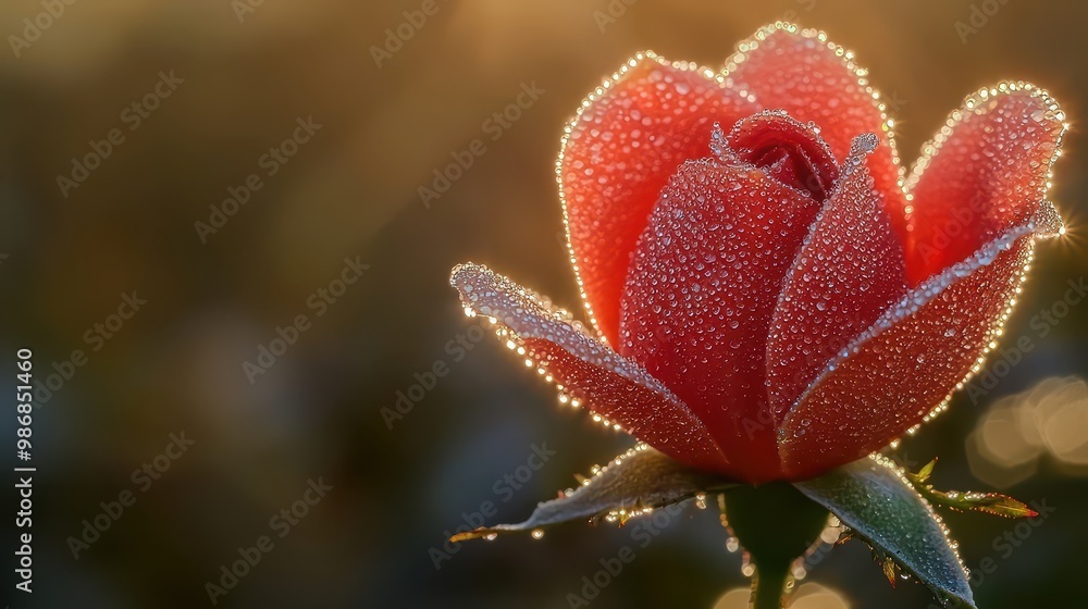 Dewy Rose Bud Close Up Macro Photography Dewy Rose Bud Close Up Macro Photography
