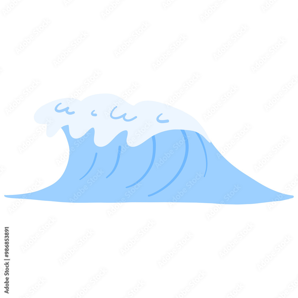 Naklejka premium Ocean wave, Wave, Beach, Ocean