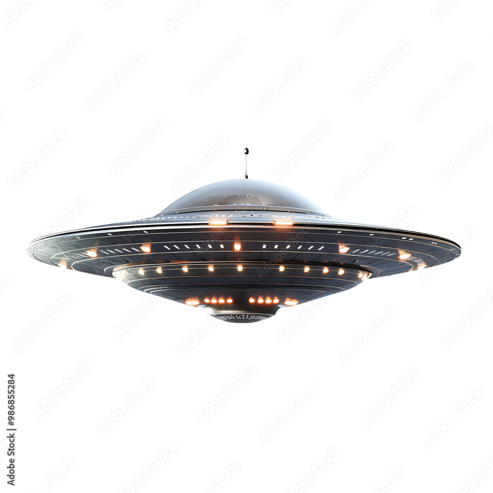 High Quality Flying Alien UFO Spaceship Isolated on Transparent Background for Designers High Quality Flying Alien UFO Spaceship Isolated on Transparent Background for Designers