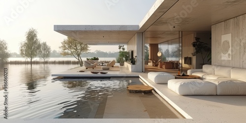 Modern Minimalist House with Infinity Pool