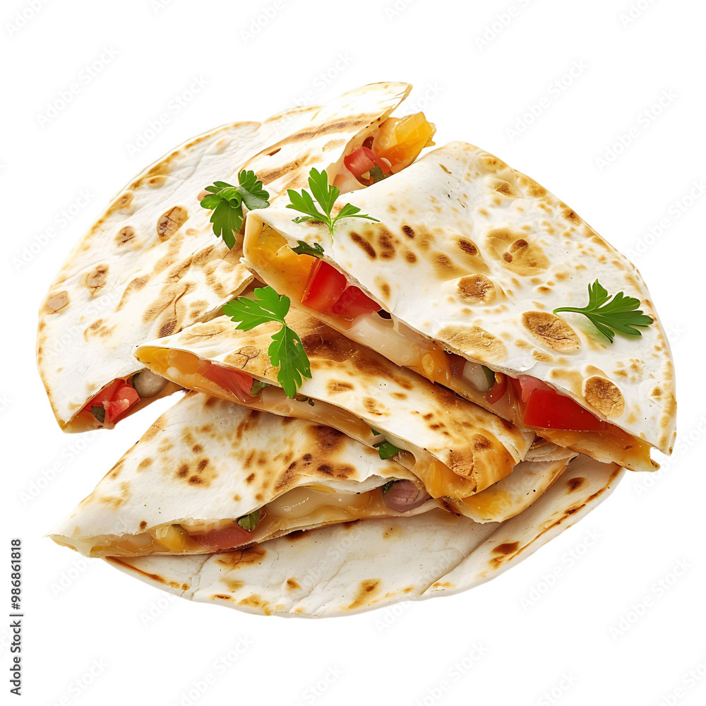 Quesadilla Isolated on Transparent Background for Illustrations Quesadilla Isolated on Transparent Background for Illustrations