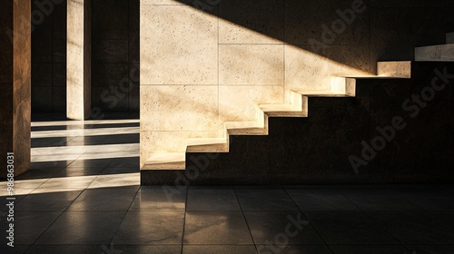The interplay of light and shadow forms a captivating composition that highlights textures and shapes with stunning clarity.