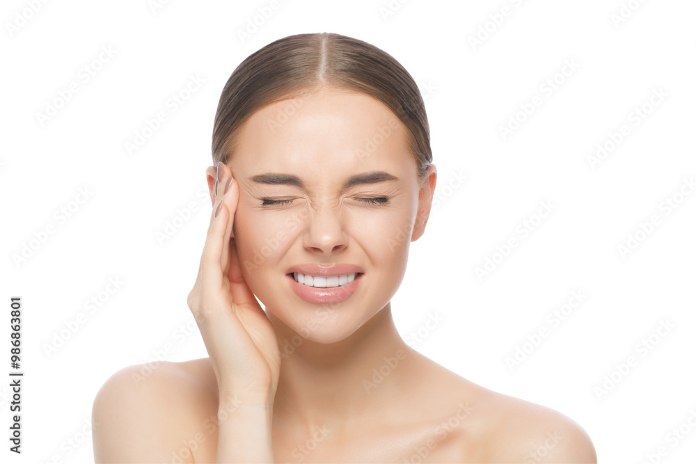 Young woman suffering from headache Young woman suffering from headache