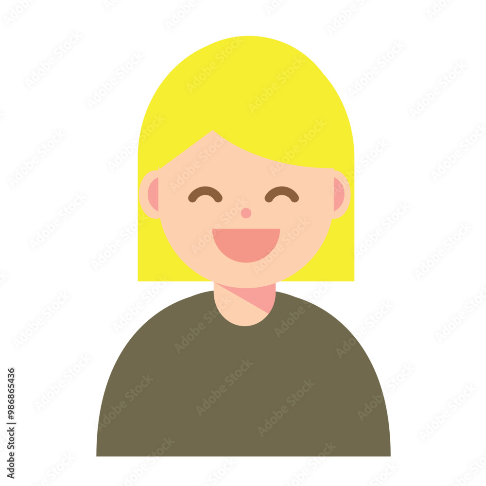 笑顔の女性のアイコン 笑顔の女性のアイコン