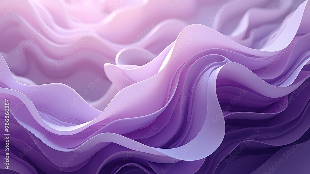 Obraz premium Abstract purple wave flowing on background