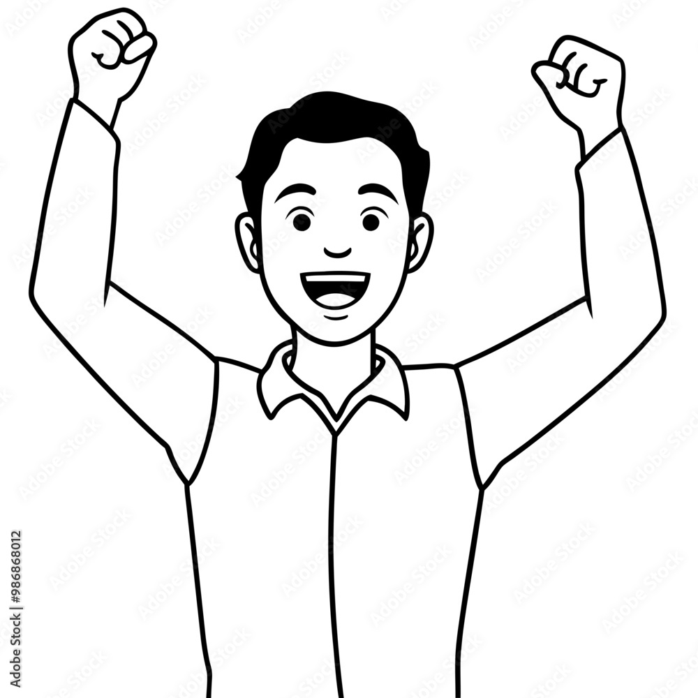 smart-young-man-raising-his-hands-in-excitement smart-young-man-raising-his-hands-in-excitement