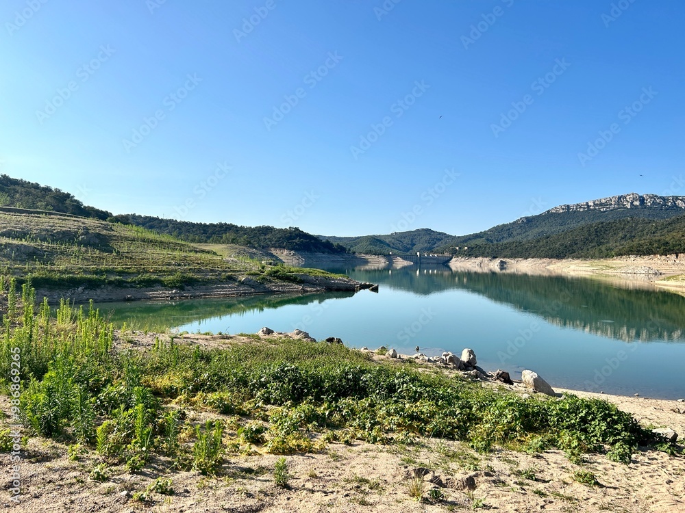 Fototapeta premium Pantà de Boadella, Alt Empordà.