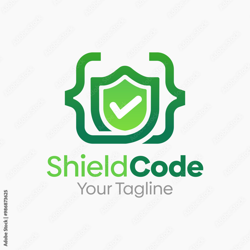 Shield Code Logo Design Template. Good for Business, Agency, Community and Organization Shield Code Logo Design Template. Good for Business, Agency, Community and Organization