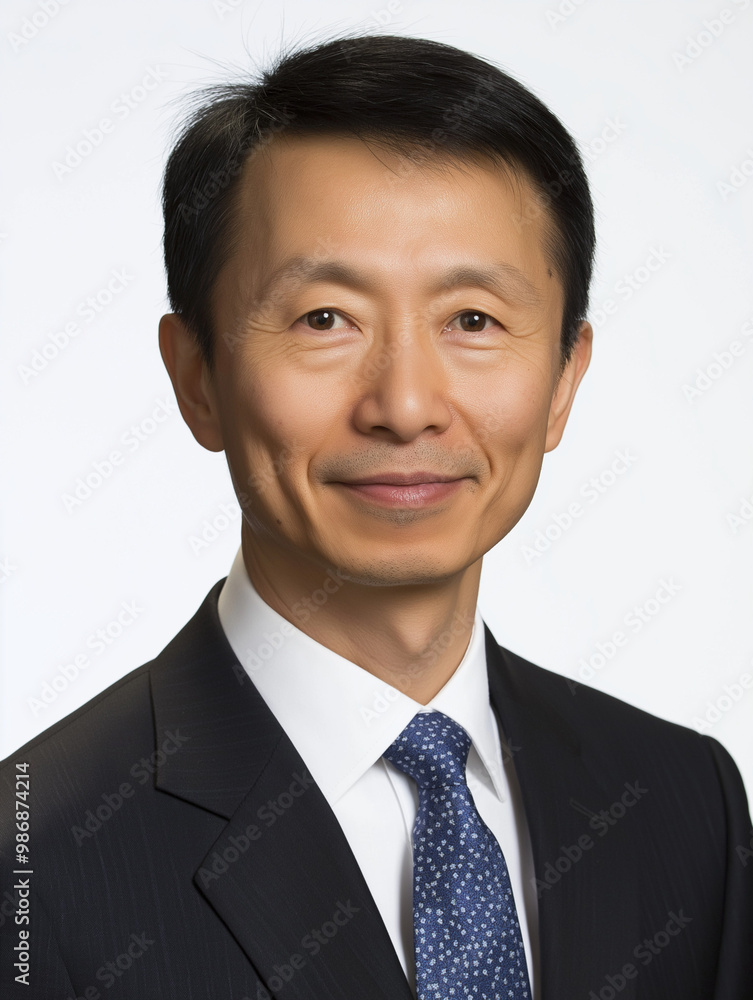 Experienced Business Executive in Formal Suit with Confident Smile Experienced Business Executive in Formal Suit with Confident Smile