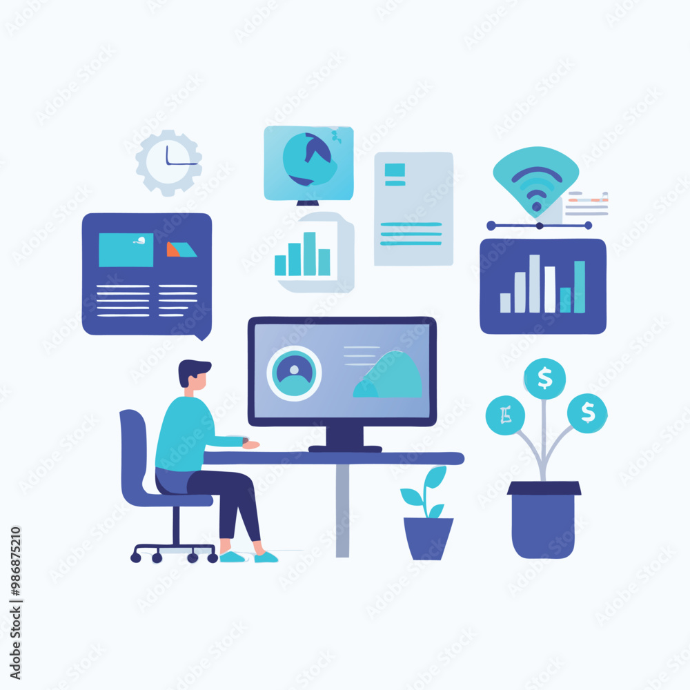 Cyber security infographics vector resources Cyber security infographics vector resources