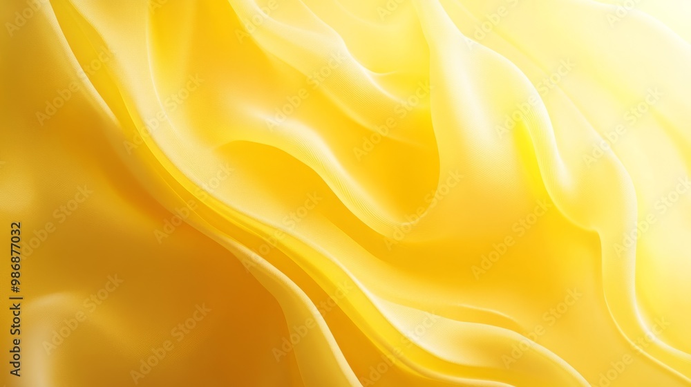 Fototapeta premium Yellow background with soft light gradients, abstract simplicity,
