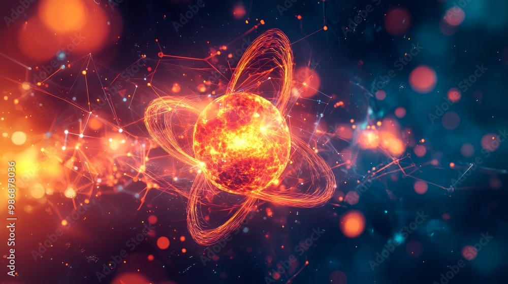 Nuclear Fission Process Explained in 3D Diagram with Energy Flows | Scientific Reaction Visualization Nuclear Fission Process Explained in 3D Diagram with Energy Flows | Scientific Reaction Visualization