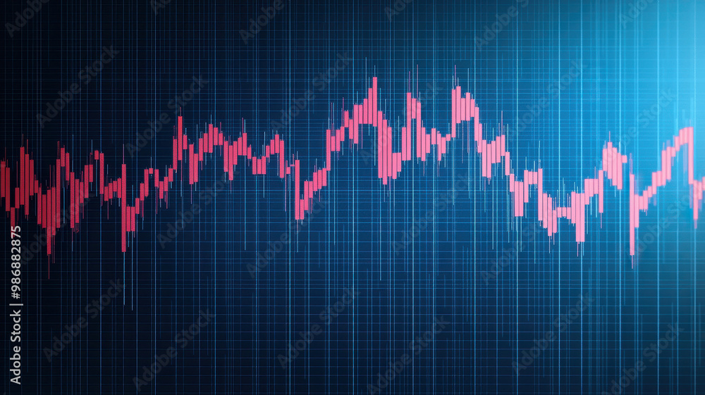 Abstract stock market graph with fluctuating lines and digital elements, isolated background. Abstract stock market graph with fluctuating lines and digital elements, isolated background.
