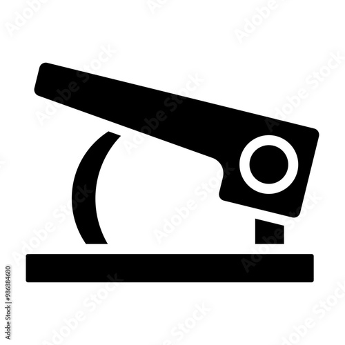 Hole Puncher Vector Glyph Icon Design