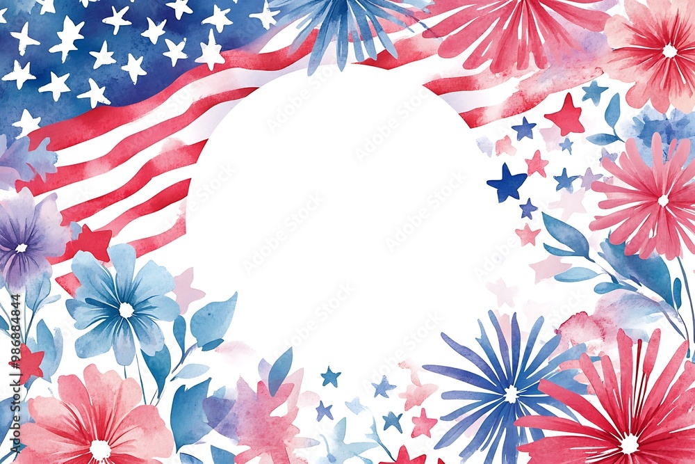 Obraz premium USA independence day background