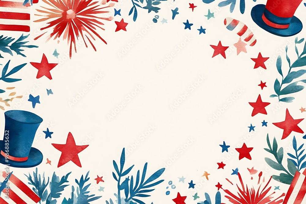 Obraz premium USA independence day background