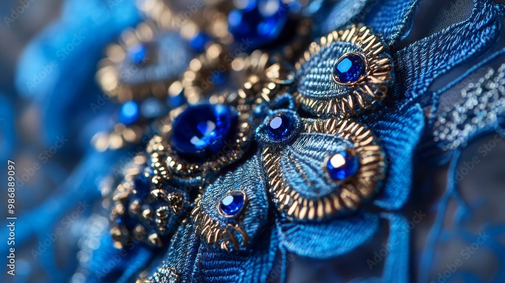 Blue fashion accessories, close-up and detailed, Blue fashion accessories, close-up and detailed,