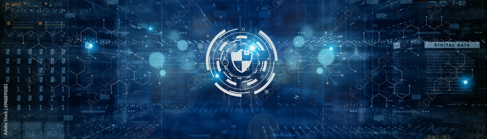 Obraz premium Cybersecurity and programming protection for virtual confidential data, featuring secure coding practices and encryption to safeguard privacy in digital environments