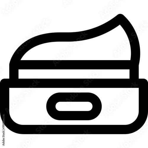 pomade barber icon style outline