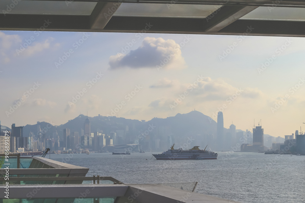 July 18 2015 the Hong Kong Harbour with day time July 18 2015 the Hong Kong Harbour with day time