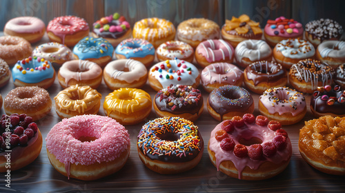 Colorful Donuts 