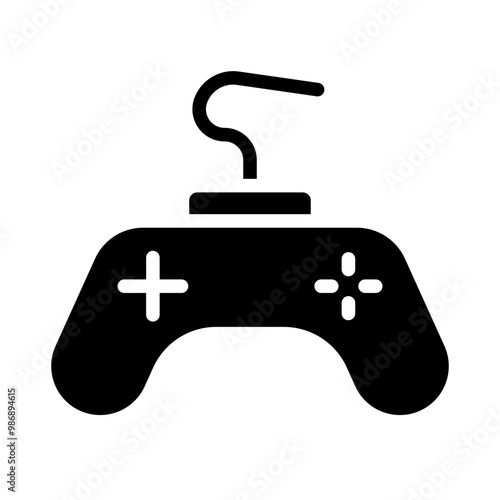 Gaming Console Vector Glyph Icon Design