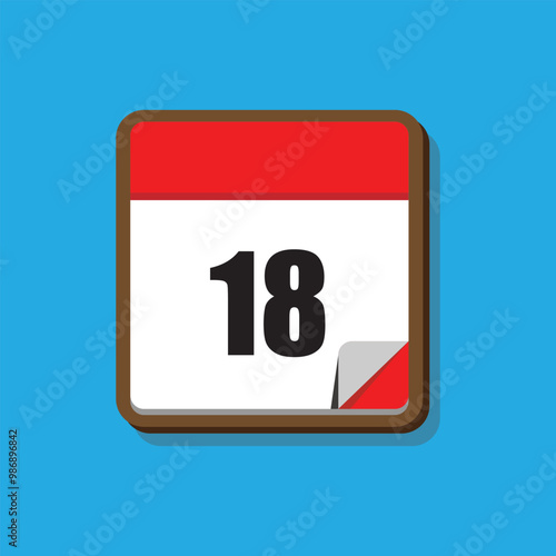 calender icon with blue background