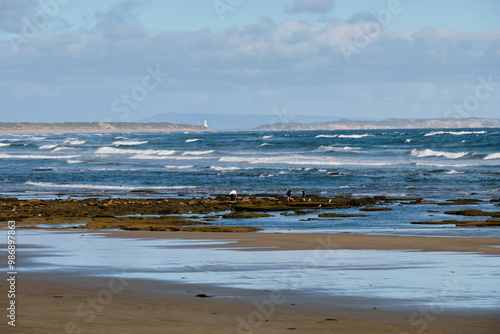Low tide on the beach - Ocean Grove, Victoria, Australia