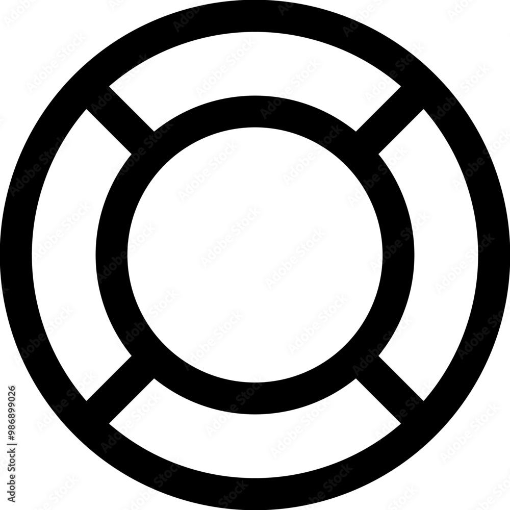 summer beach tire style outline icon summer beach tire style outline icon