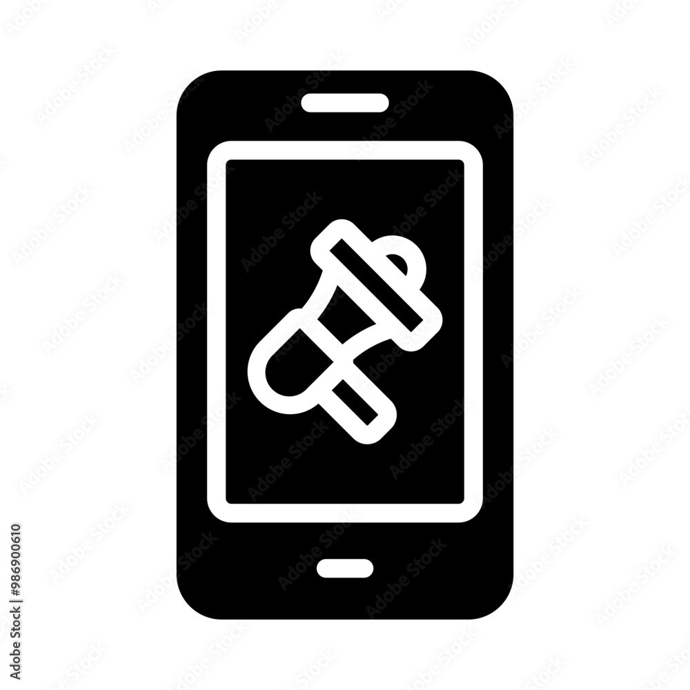 Online Ad Revenue Vector Glyph Icon Design Online Ad Revenue Vector Glyph Icon Design