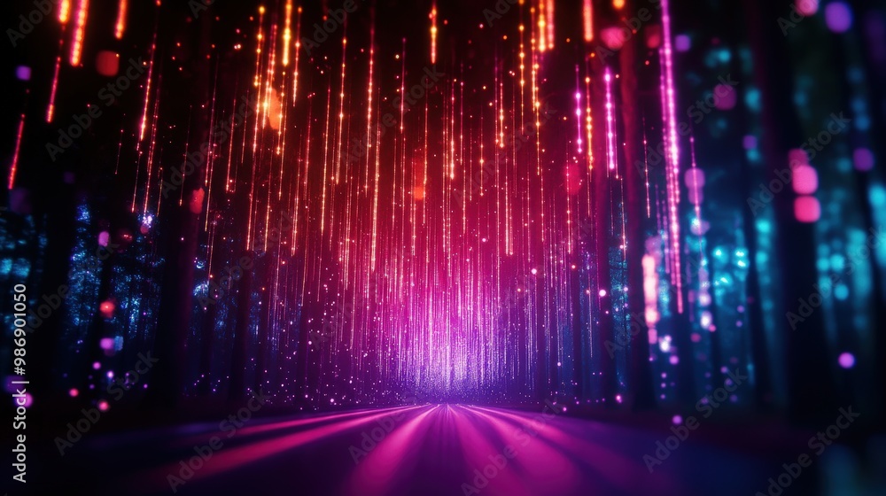 A vibrant digital landscape featuring glowing particles and luminous beams, creating an immersive and futuristic atmosphere. A vibrant digital landscape featuring glowing particles and luminous beams, creating an immersive and futuristic atmosphere.