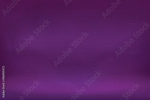 Dotted Lines On Dark Purple Graident Mesh Background. Vector Illustration For Fashion, Ecommerce, Data Network Connection Concept etc.
