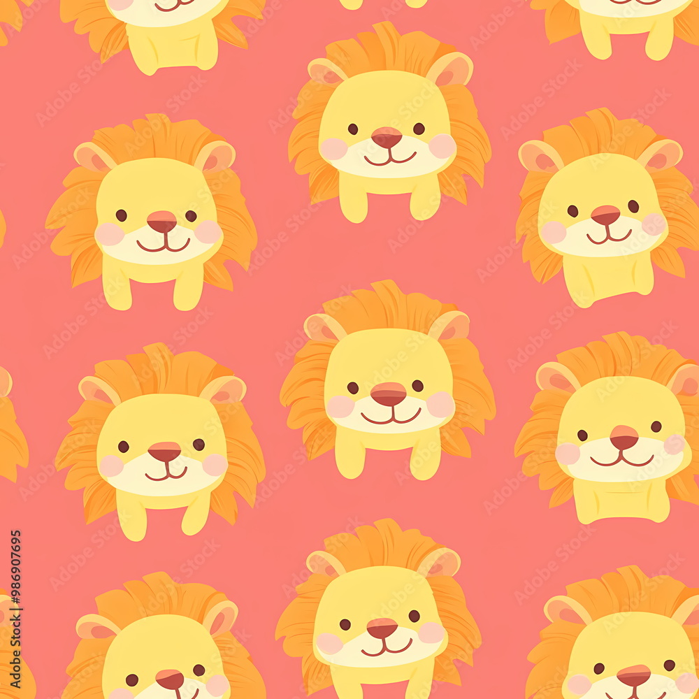 Chubby Fluffy Animal Vector Illustration Seamless Chubby Fluffy Animal Vector Illustration Seamless