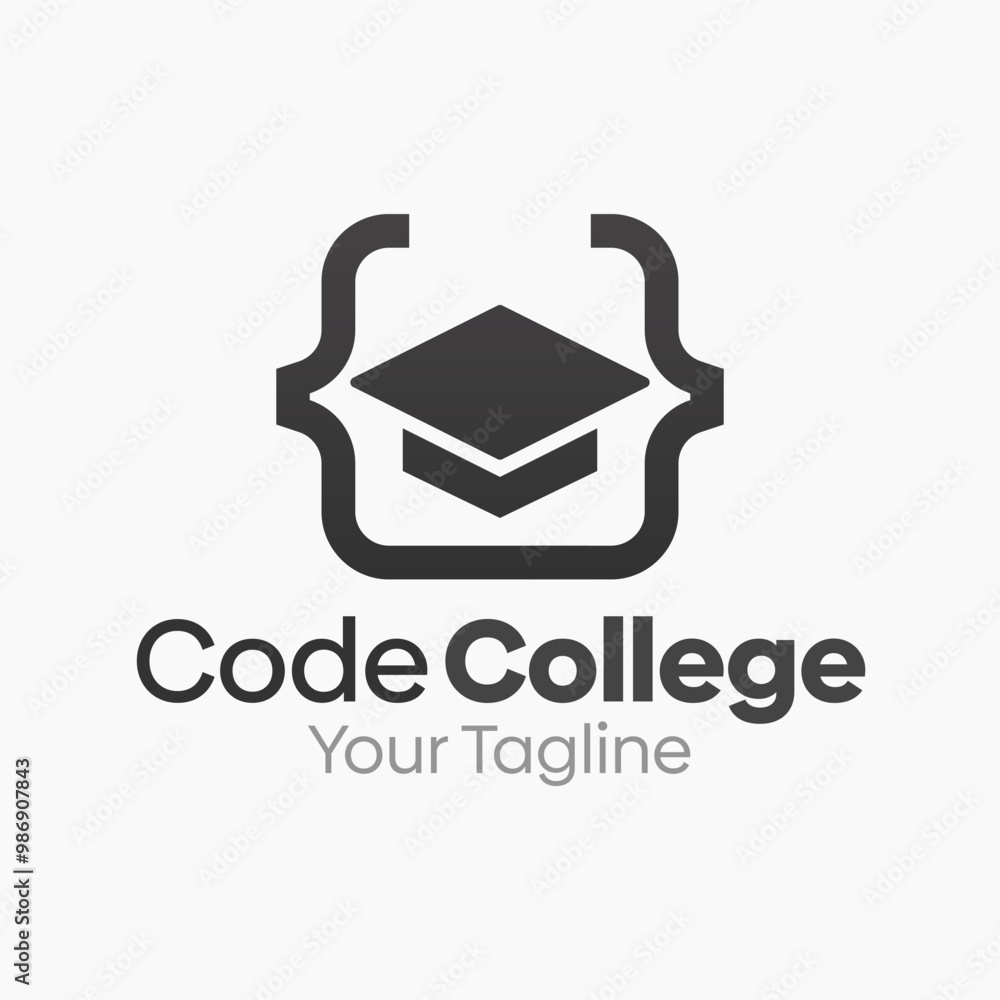 Code College Logo Design Template. Good for Business, Agency, Community and Organization Code College Logo Design Template. Good for Business, Agency, Community and Organization