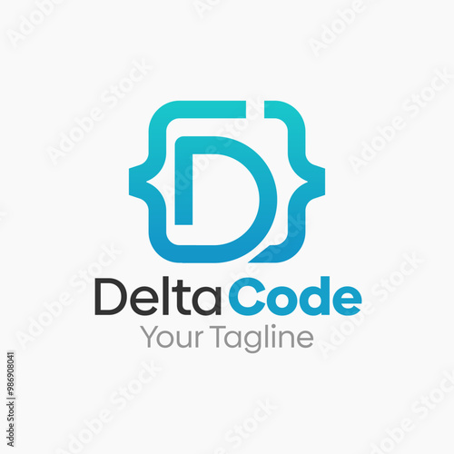 Delta Code Logo Design Template. Good for Business, Agency, Community and Organization
