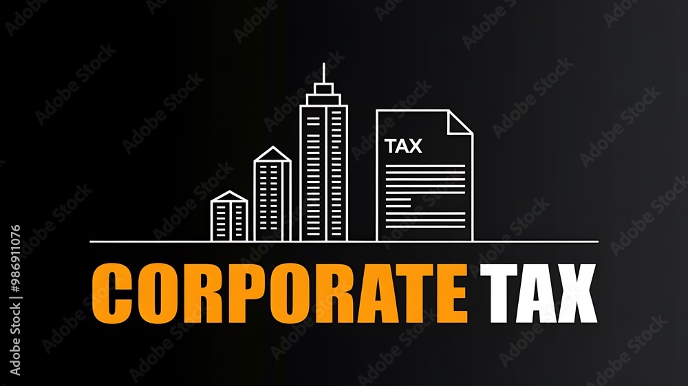 Fototapeta premium Corporate Tax