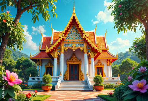  gold Khmer Monastery​