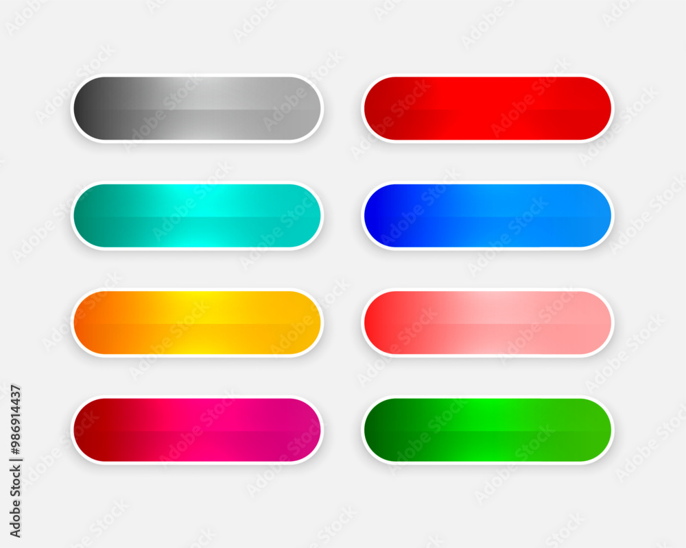 colorful and shiny web button icons in set colorful and shiny web button icons in set