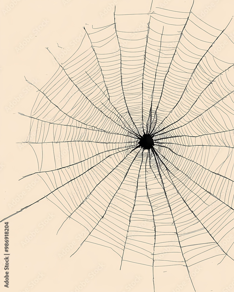 Obraz premium Artistic Abstract Spider Web Design