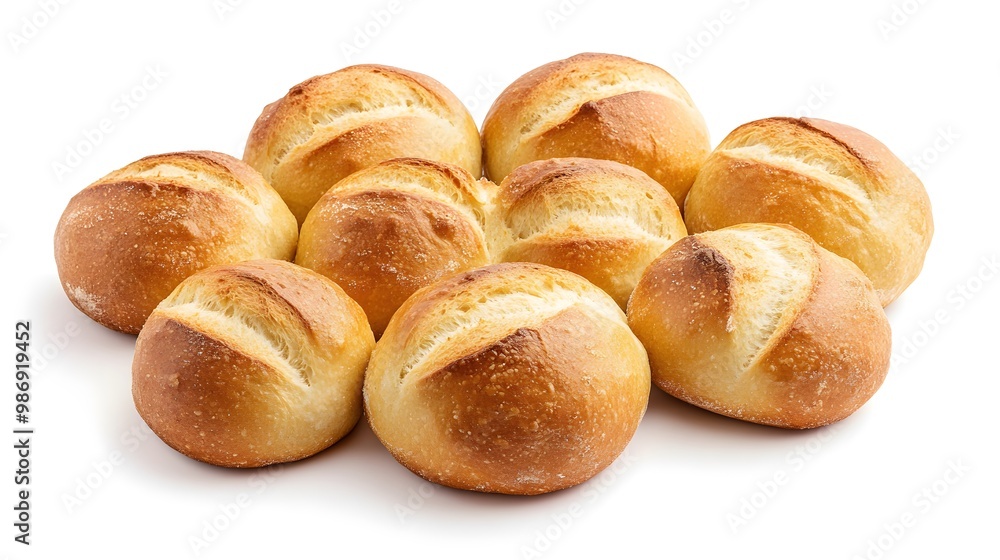 Freshly baked bread rolls and small buns isolated on a white transparent background, ideal for Thanksgiving holiday dinner. Freshly baked bread rolls and small buns isolated on a white transparent background, ideal for Thanksgiving holiday dinner.