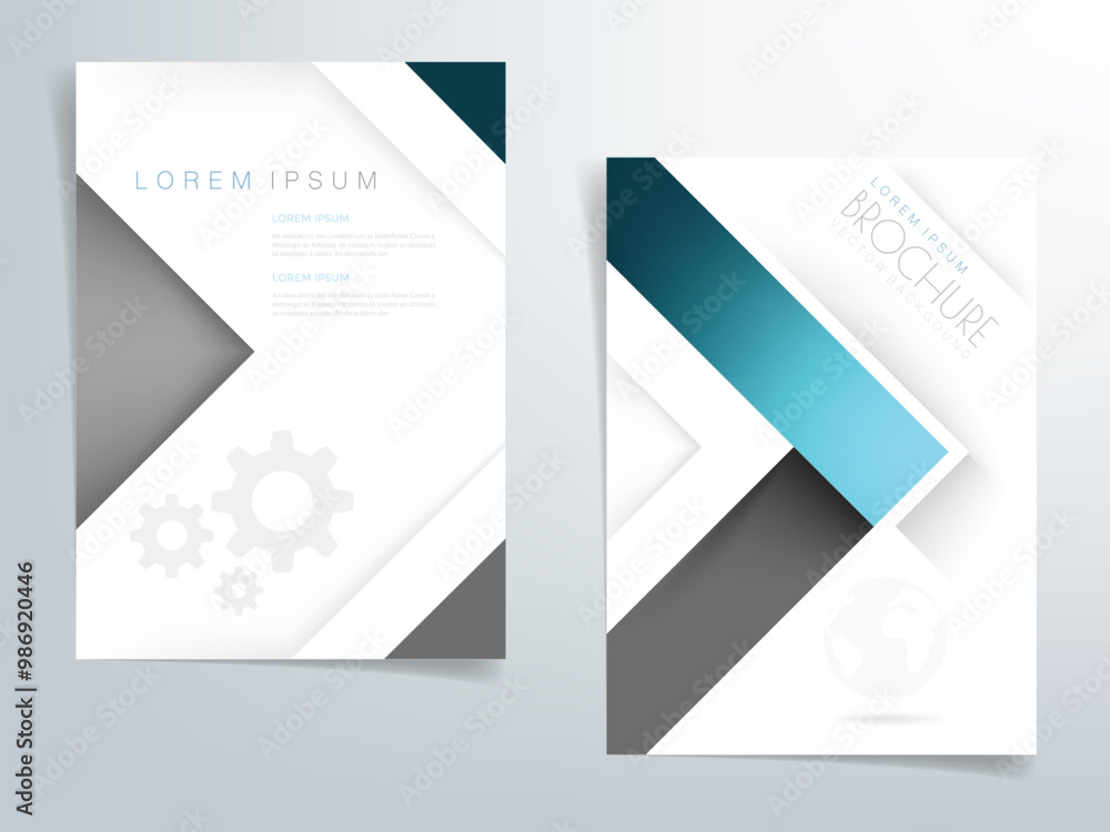 Naklejka premium Header flyer business brochure vector graphic with space for text and message design 