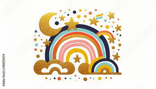 Cielos Mágicos y Arcoíris Brillantes