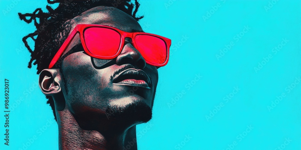 Man with Red Sunglasses Man with Red Sunglasses