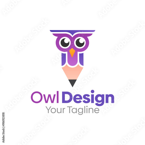 Owl Design Logo Design Template. Good for Business, Agency, Community and Organization photo