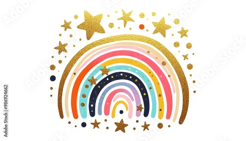 Cielos Mágicos y Arcoíris Brillantes