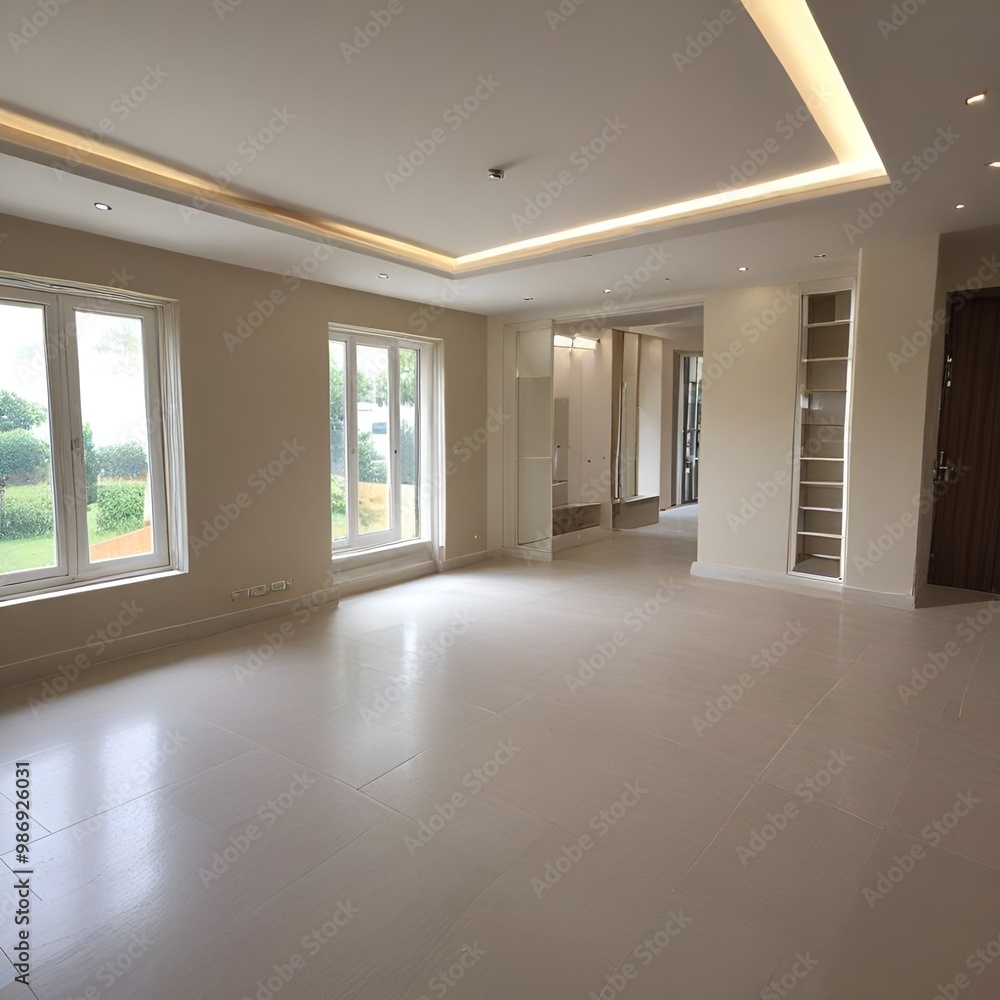 Fototapeta premium empty room with window