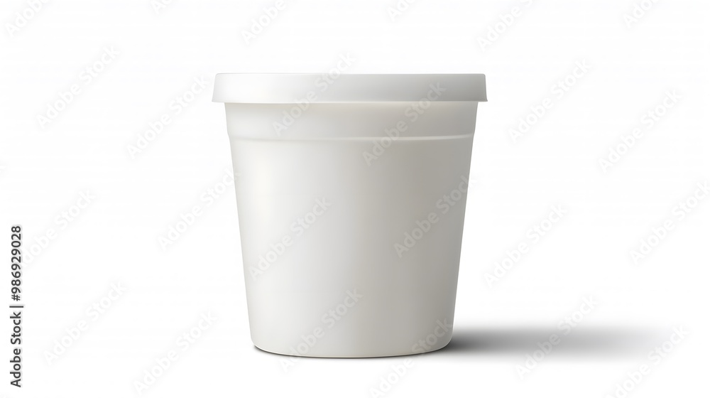 Greek yogurt cup package isolated on a white transparent background, showcasing the product clearly for marketing and product display. Greek yogurt cup package isolated on a white transparent background, showcasing the product clearly for marketing and product display.