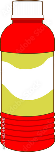 a plastic bottle