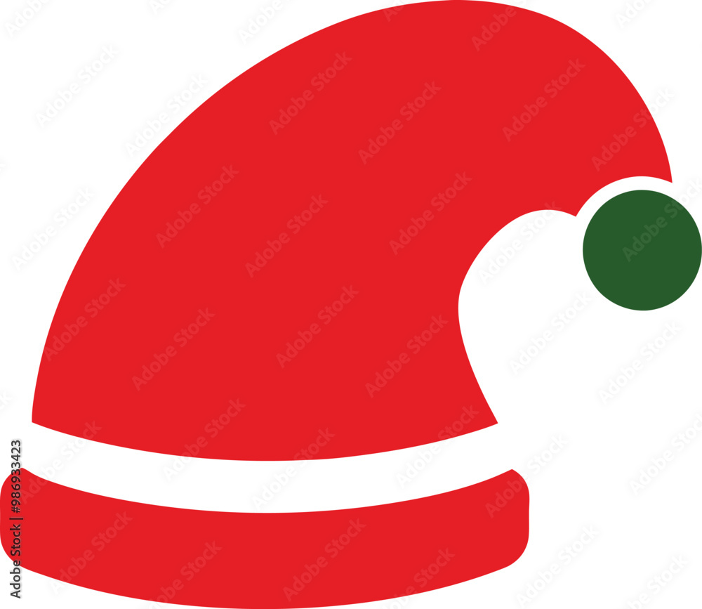 Christmas Santa Hat Silhouette Vector Style Illustration Art Design Christmas Santa Hat Silhouette Vector Style Illustration Art Design